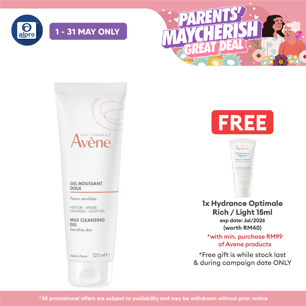 Avene Soapless Foaming Gel 125ml | Remove Make Up & Impurities Avene