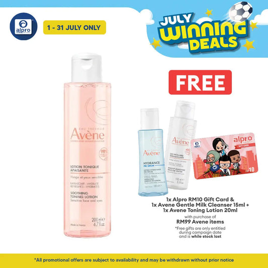 Avene Gentle Toning Lotion 200ml | Remove Make Up & Impurities Avene