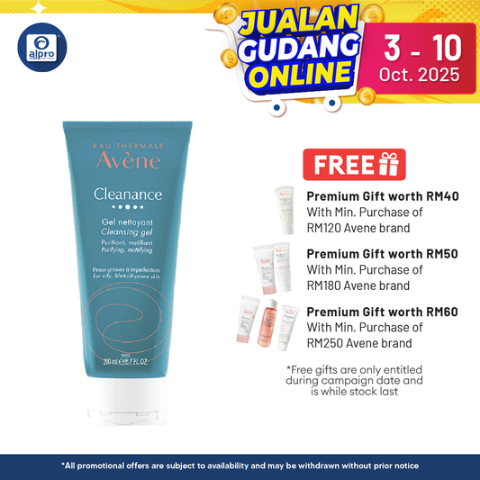 Avene Cleanance Cleansing Gel 200ml | Good for Sensitive Skin Alpro Pharmacy