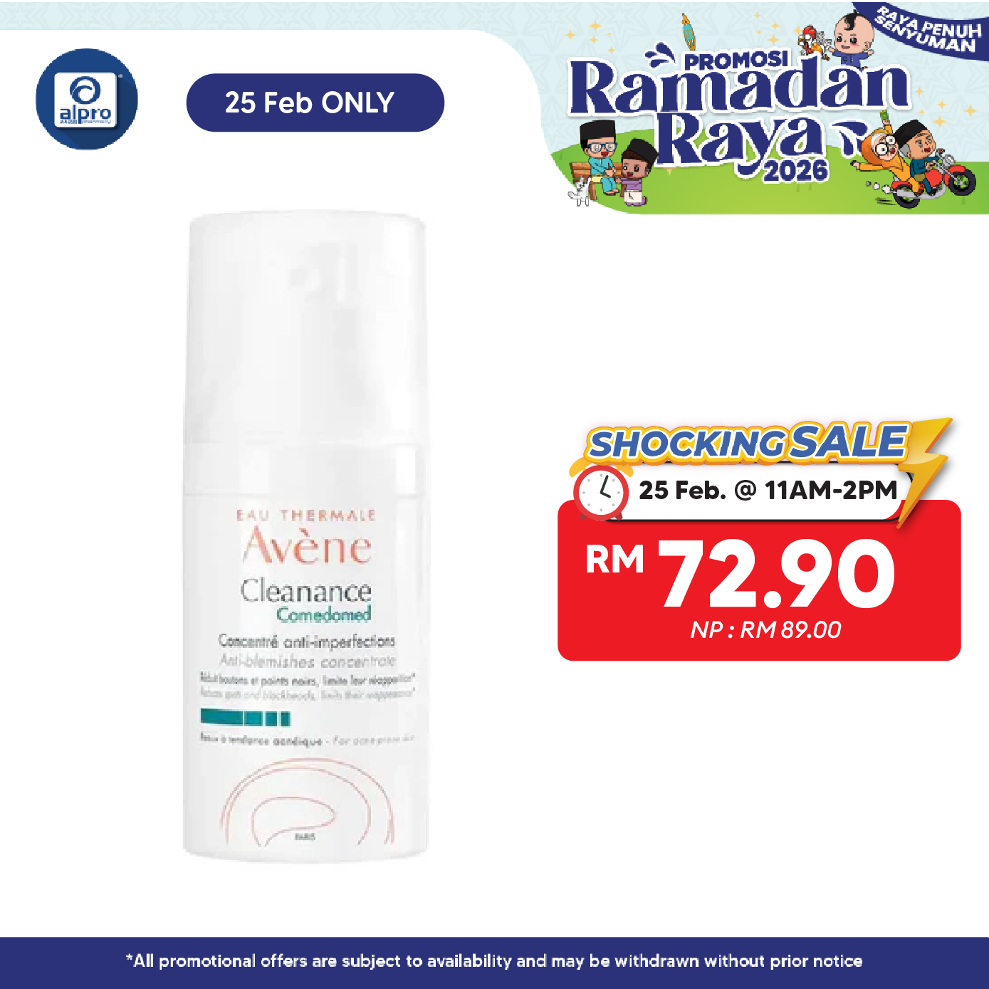 Avene Cleanance Comedomed 30ml | Reduces Existing Blemishes Alpro Pharmacy