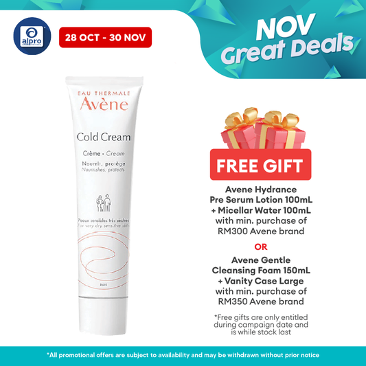 Avene Cold Cream 40ml | Soothes and Protect Dry Skin Alpro Pharmacy