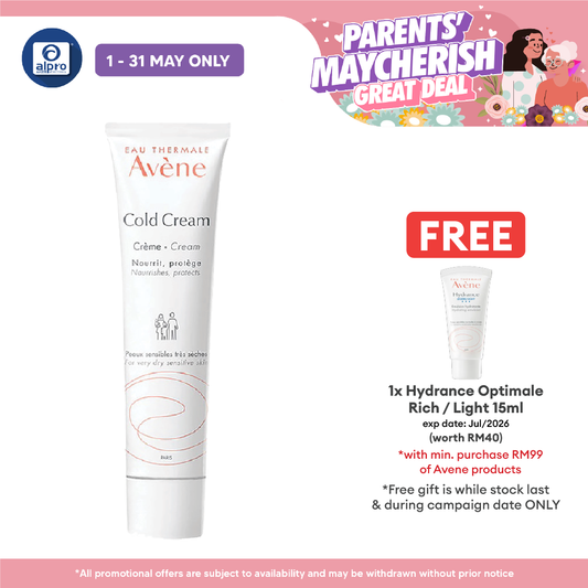 Avene Cold Cream 40ml | Soothes and Protect Dry Skin Avene