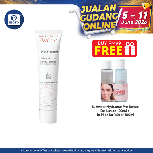 Avene Cold Cream 40ml | Soothes and Protect Dry Skin Avene