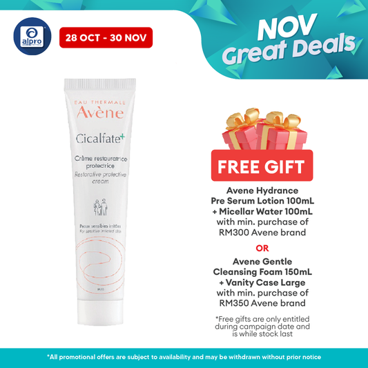 Avene Cicalfate+ Repairing Protective Cream 40ml | Immediately Soothes Skin Alpro Pharmacy