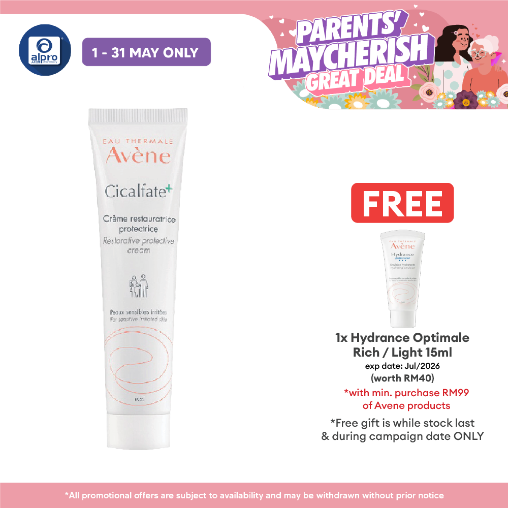 Avene Cicalfate+ Repairing Protective Cream 40ml | Immediately Soothes Skin Avene