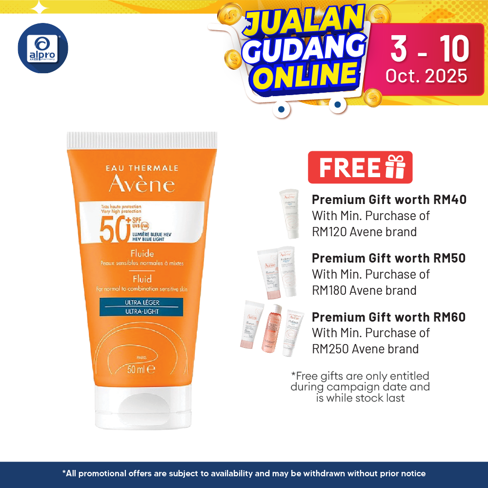 Avene Very High Protection Fluid SPF50+ 50ml | Protection to Sensitive Skin Avene