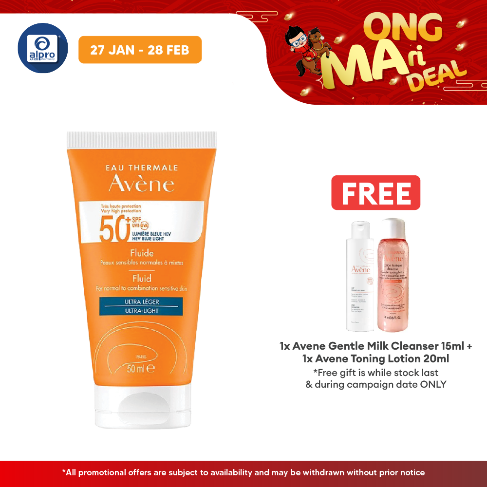 Avene Very High Protection Fluid SPF50+ 50ml | Protection to Sensitive Skin Avene