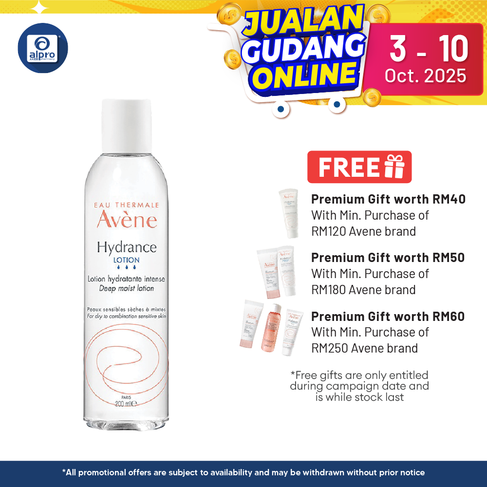 Avene Hydrance Deep Moist Lotion 200ml | Moisturises and Revitalise Alpro Pharmacy