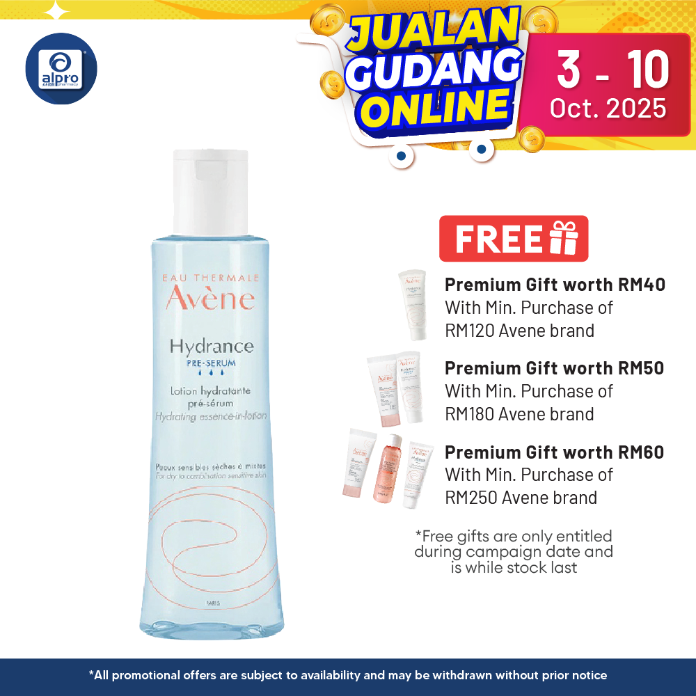 Avene Hydrance Pre-Serum Essence-In-Lotion 200ml | Protect the Skin Against Environmental Aggressions Avene