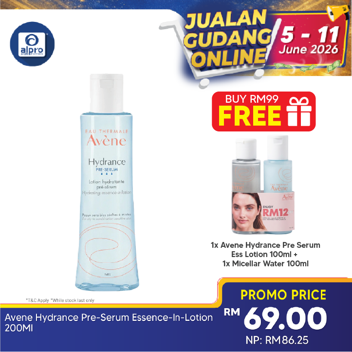 Avene Hydrance Pre-Serum Essence-In-Lotion 200ml | Protect the Skin Against Environmental Aggressions Avene