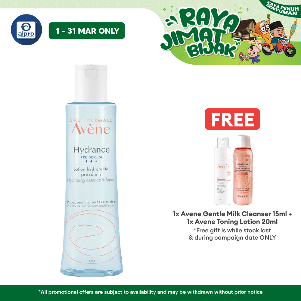 Avene Hydrance Pre-Serum Essence-In-Lotion 200ml | Protect the Skin Against Environmental Aggressions Avene