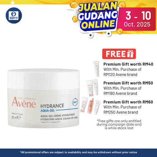 Avene Hydrance Aqua Cream-in-Gel 50ml | Soothes and Hydrates Alpro Pharmacy