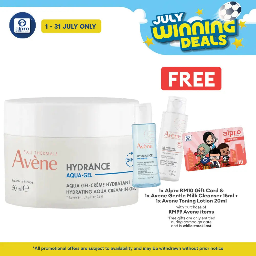 Avene Hydrance Aqua Cream-in-Gel 50ml |  Soothes and Hydrates Avene