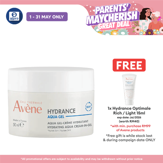 Avene Hydrance Aqua Cream-in-Gel 50ml |  Soothes and Hydrates Avene