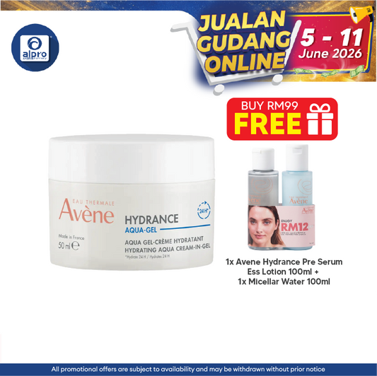 Avene Hydrance Aqua Cream-in-Gel 50ml |  Soothes and Hydrates Avene