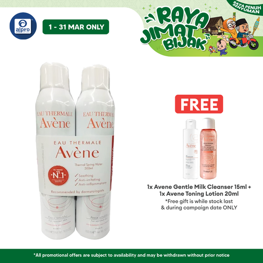 Avene Thermal Spring Water 300ml Duo Pack | Excellent Source Of Hydration Avene