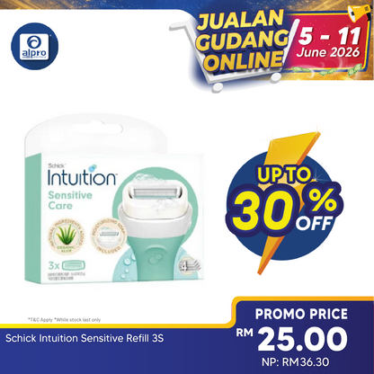 Schick Intuition Sensitive Refill 3s | Moisturizing Schick