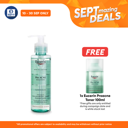 Eucerin Proacne Solution Cleansing Gel 400ml Alpro Pharmacy