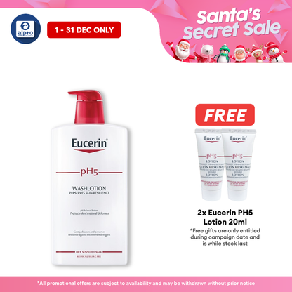 Eucerin Ph5 Wash Lotion 1000ml | Strengthens Skin Natural Defenses Alpro Pharmacy