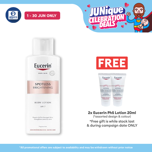Eucerin Spotless Brightening Body Lotion 250ml | Even Skin SPF7 Eucerin