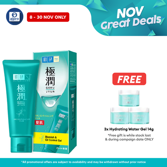 Hadalabo Blemish & Oil Control Gel 90ml | Restore Oil & Water Balance Alpro Pharmacy