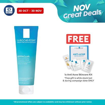 La Roche Posay Effaclar Foaming Crème 125ml | Deep Cleansing Foam Alpro Pharmacy