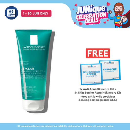 La Roche Posay Effaclar Micro Peeling Gel 200ml | Micro-Peeling Purifying Gel La Roche Posay