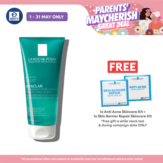 La Roche Posay Effaclar Micro Peeling Gel 200ml | Micro-Peeling Purifying Gel La Roche Posay