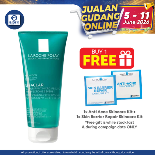 La Roche Posay Effaclar Micro Peeling Gel 200ml | Micro-Peeling Purifying Gel La Roche Posay