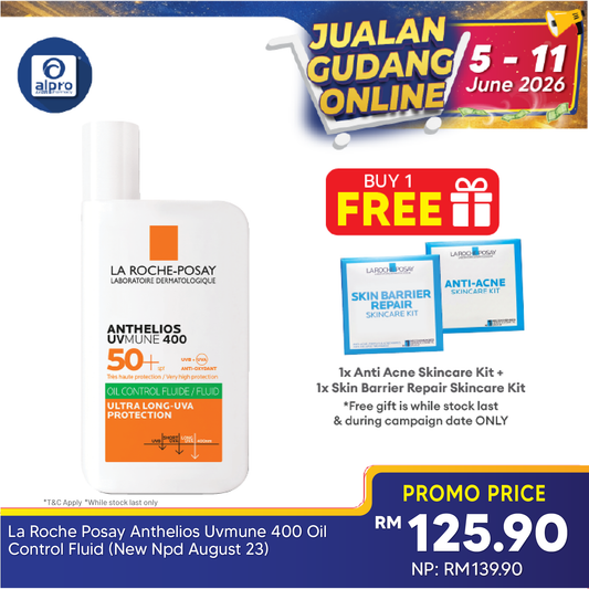 La Roche Posay Anthelios Uvmune 400 Oil Control Fluid (New Npd August 23) La Roche Posay