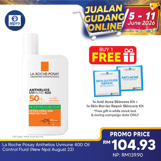 La Roche Posay Anthelios Uvmune 400 Oil Control Fluid (New Npd August 23) La Roche Posay