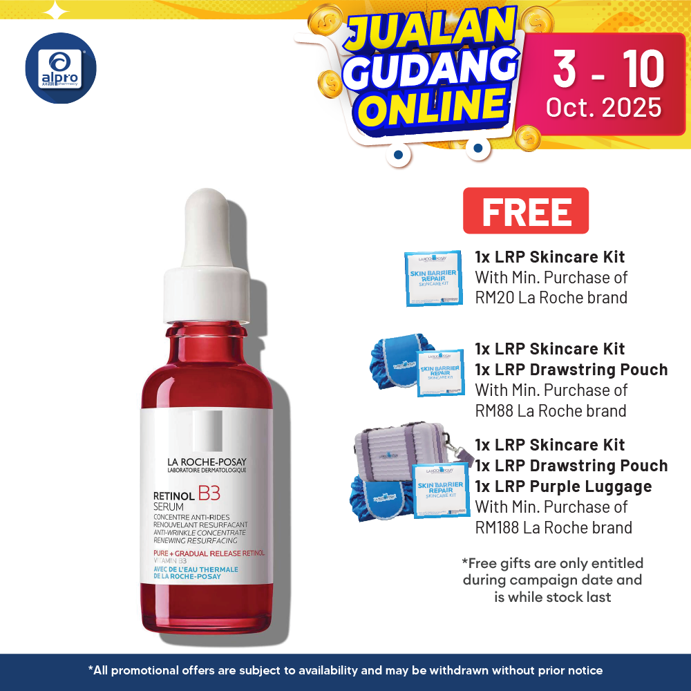 La Roche Posay Retinol B3 Serum 30ml | Fills & Firms Alpro Pharmacy