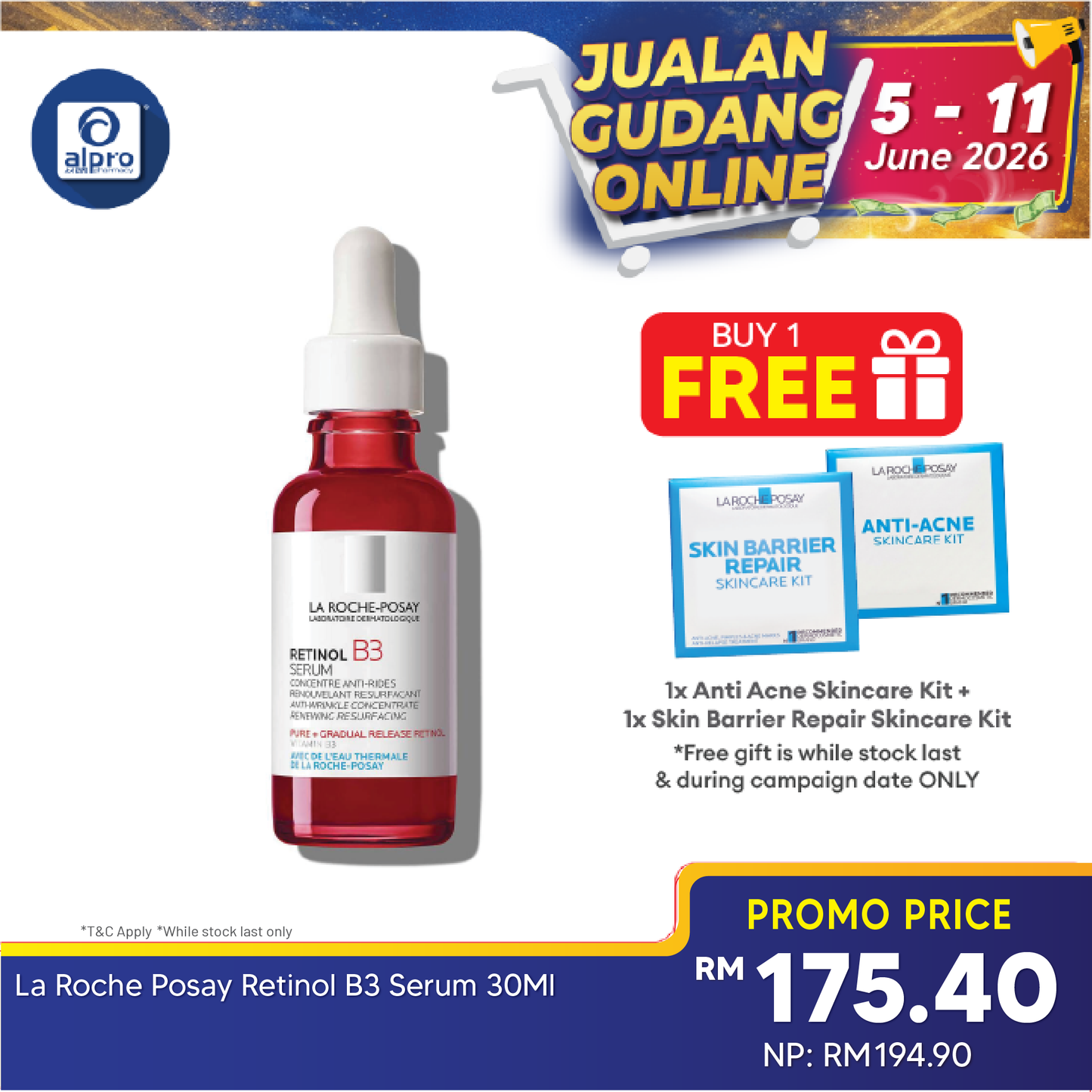La Roche Posay Retinol B3 Serum 30ml | Fills & Firms La Roche Posay