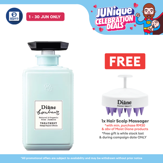 Moist Diane Bonheur (Grasse Rose Treatment/Blue Jasmine Treatment) 500ml |  Soft & Glossy Hair Becomes Reality Moist Diane