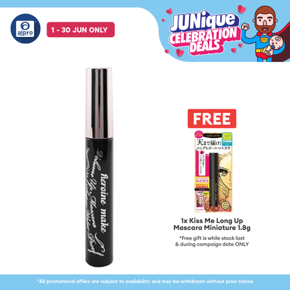 Kiss Me Heroine Make Up Mascara Super Waterproof 6g(01 Black\02 Brown\01 Jet Black\02 Brown)| Water Resistant Mascara Kiss Me