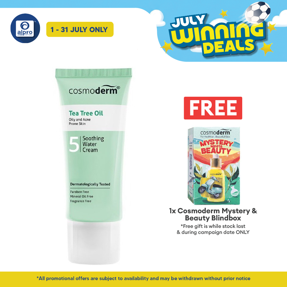 Cosmoderm tree tea oil soothing water cream 50ml Cosmoderm