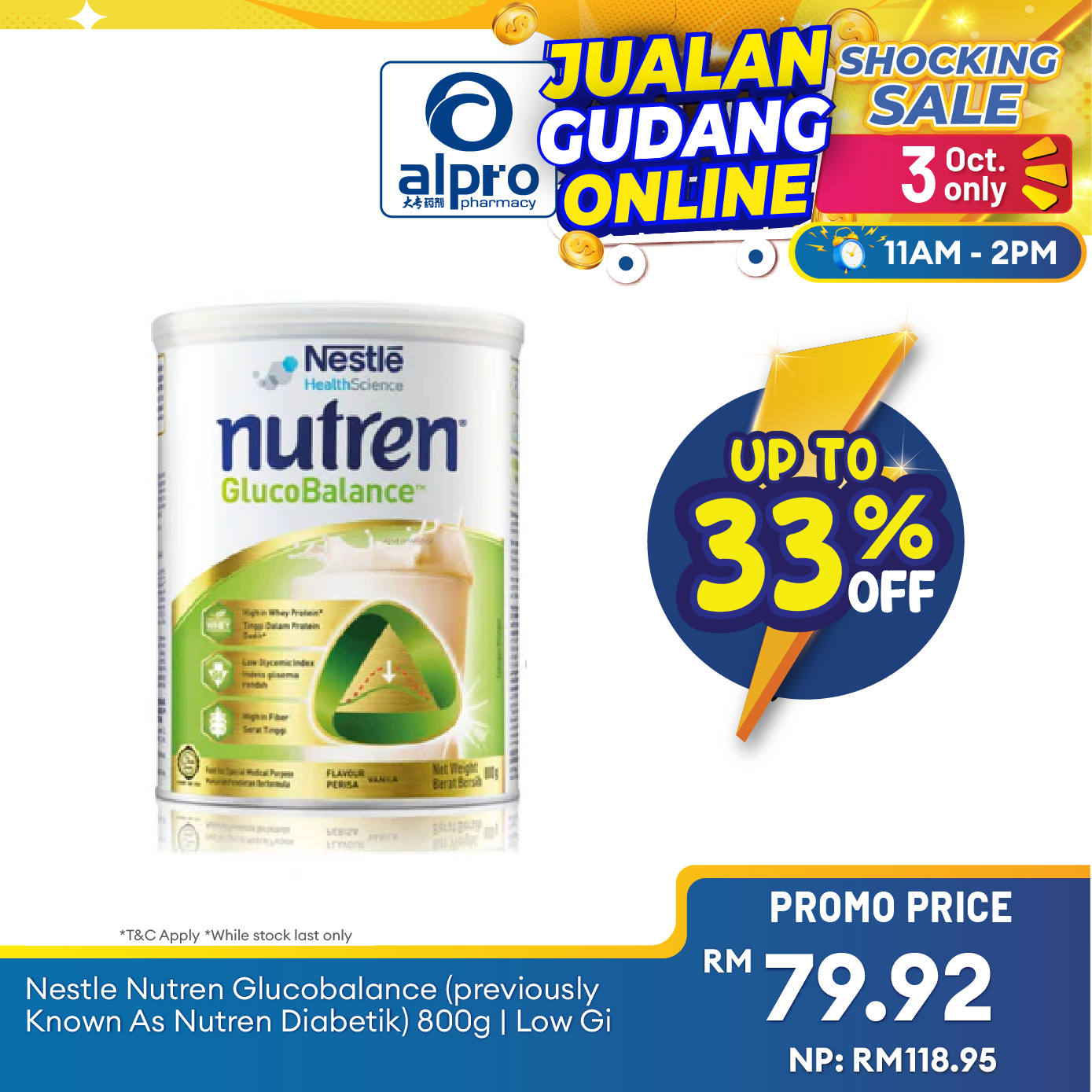 Nestle Nutren Glucobalance (Previously Known As Nutren Diabetik) 800g Alpro Pharmacy