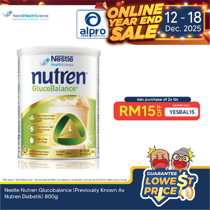Nestle Nutren Glucobalance (Previously Known As Nutren Diabetik) 800g Nestle