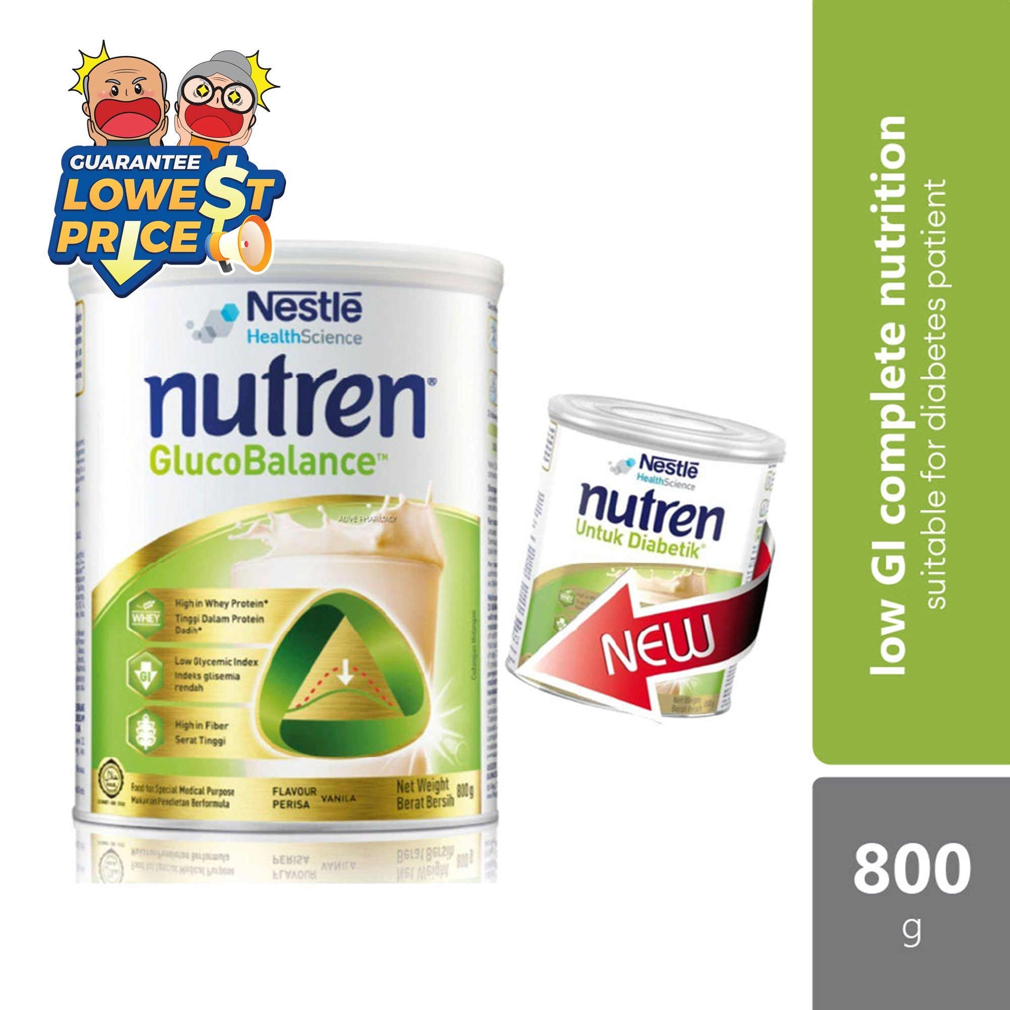 Nestle Nutren Glucobalance (Previously Known As Nutren Diabetik) 800g Nestle