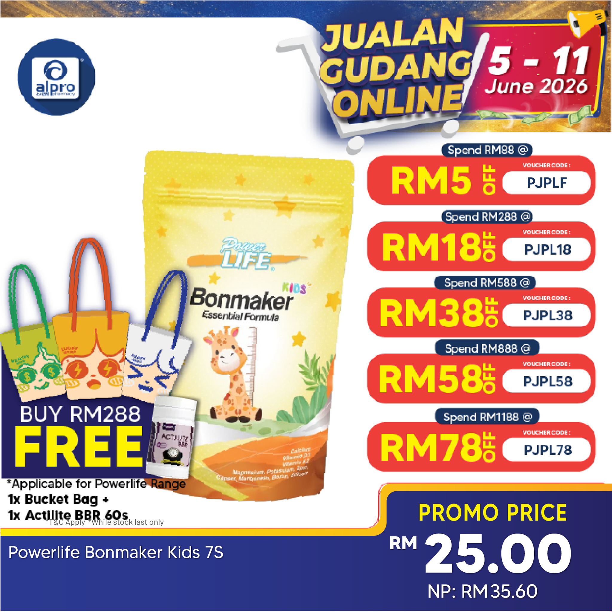 Powerlife Bonmaker Kids 7s | Promotes Child's Growth Powerlife