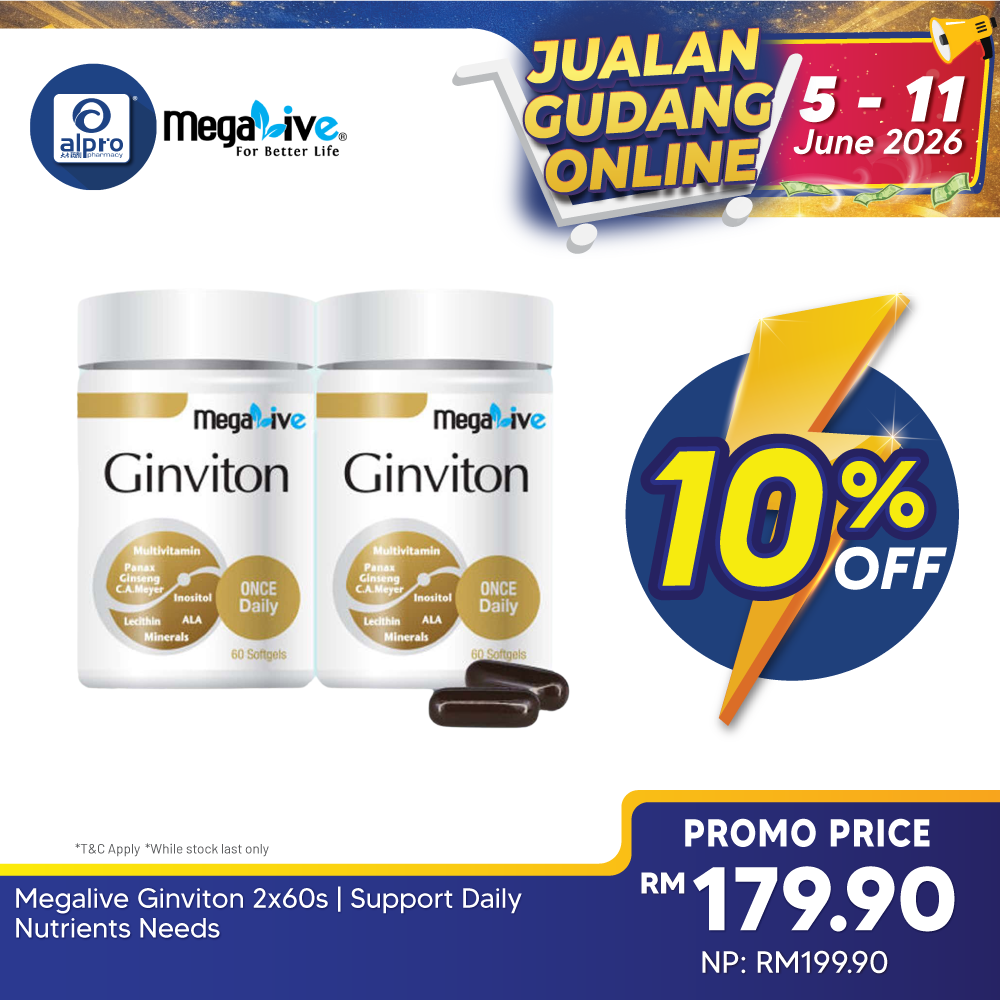 Megalive Ginviton 2x60s | Support Daily Nutrients Needs MegaLive