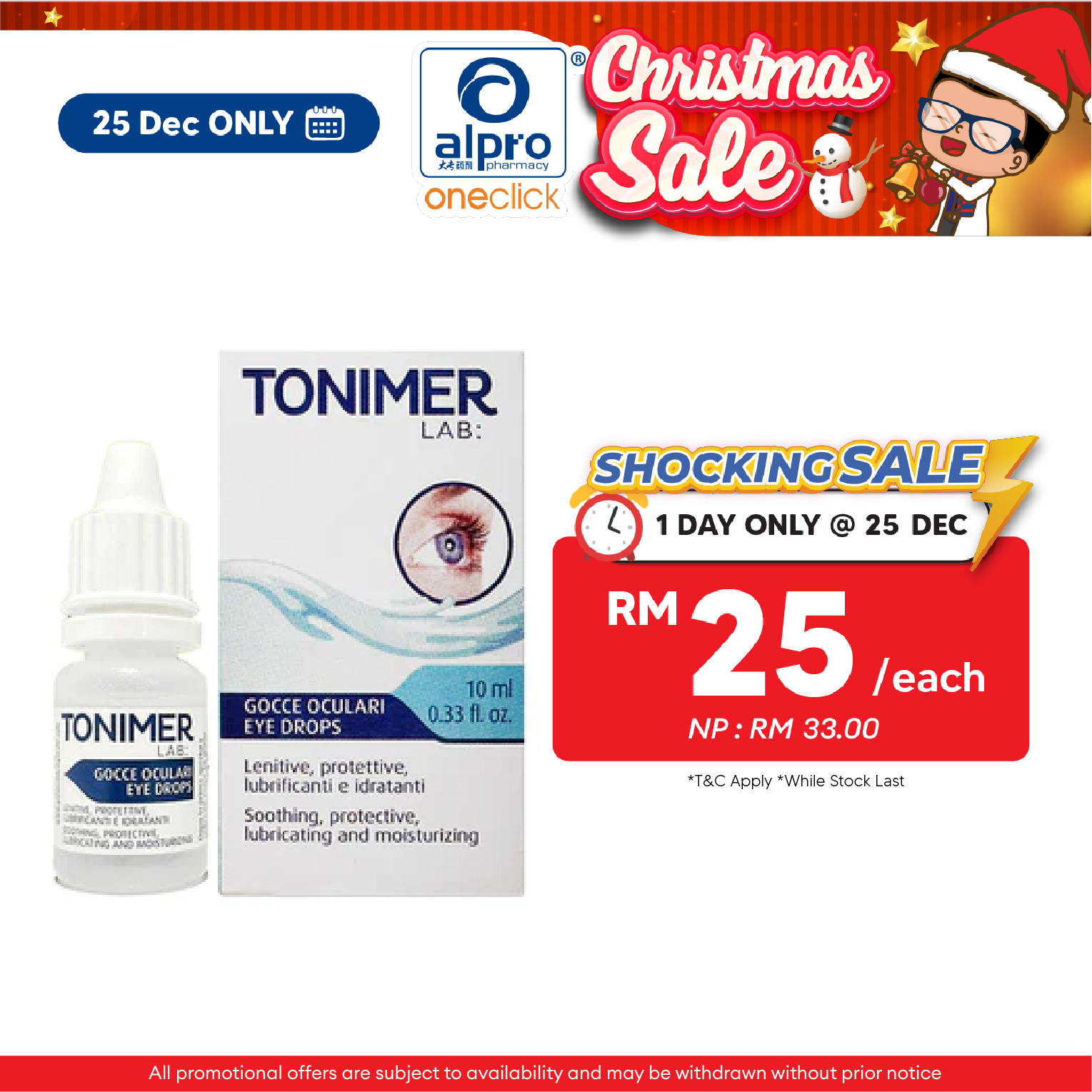 Tonimer Lab Eye Drops 10ml | Soothing and Protective Eyes from Dryness Tonimer Lab
