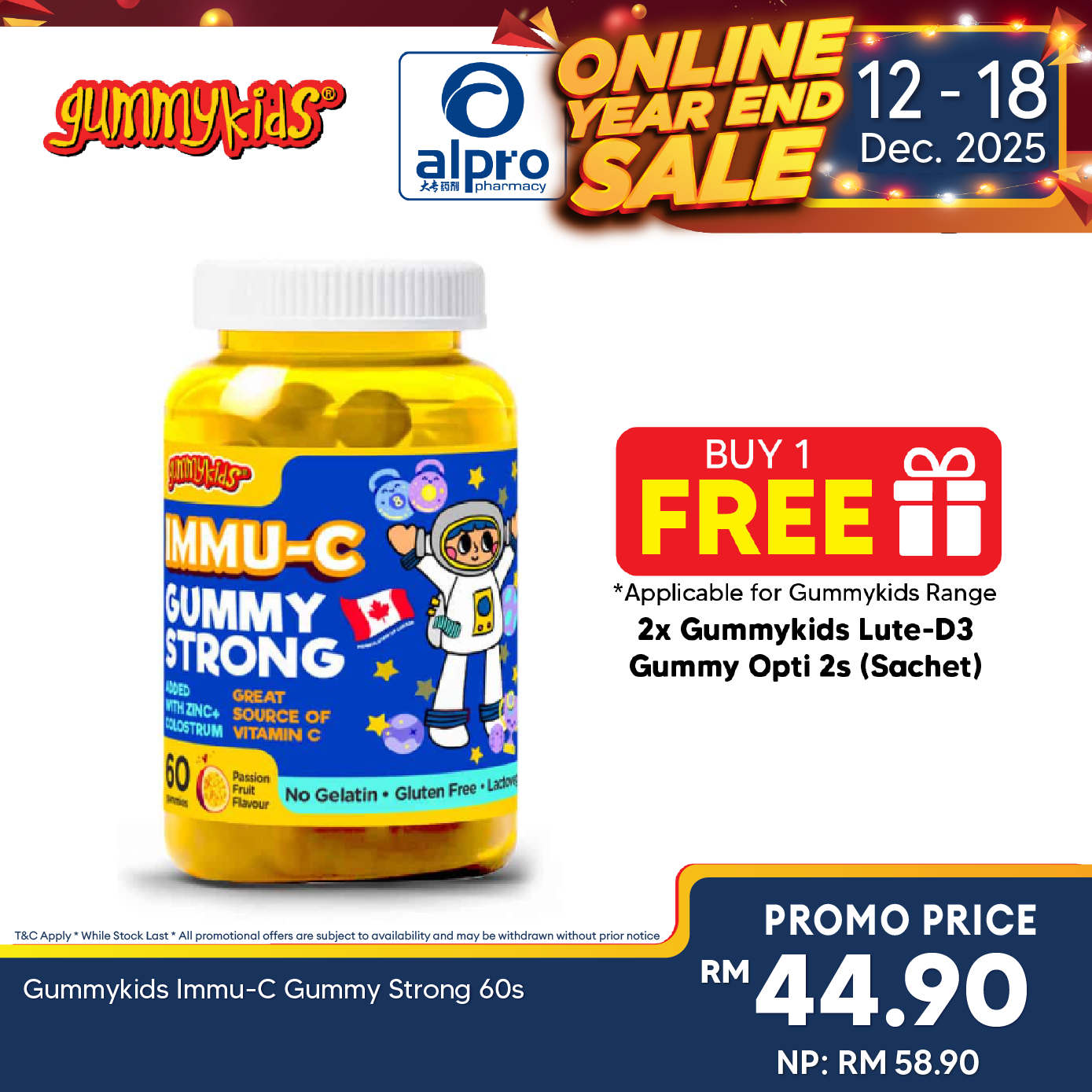 Gummykids Immu-C Gummy Strong 60s Gummykids