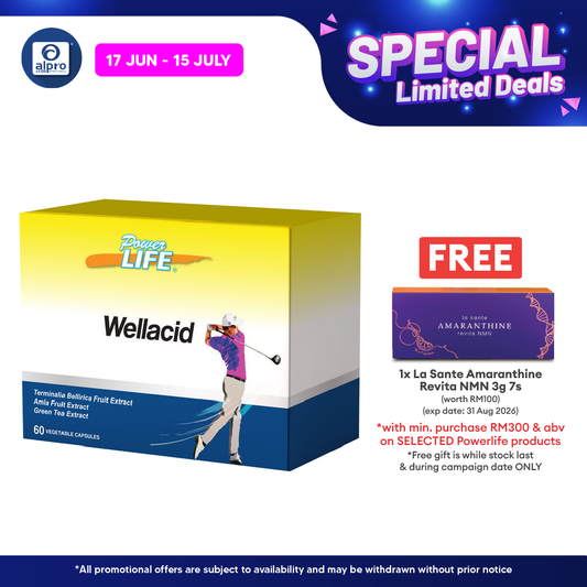 Powerlife Wellacid 10s x 6 | Metabolic & Joint Health Powerlife