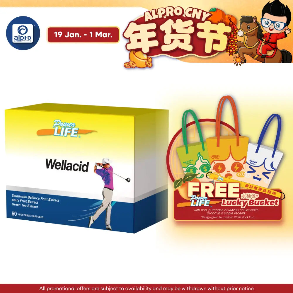 Powerlife Wellacid 10s x 6 | Metabolic & Joint Health Powerlife