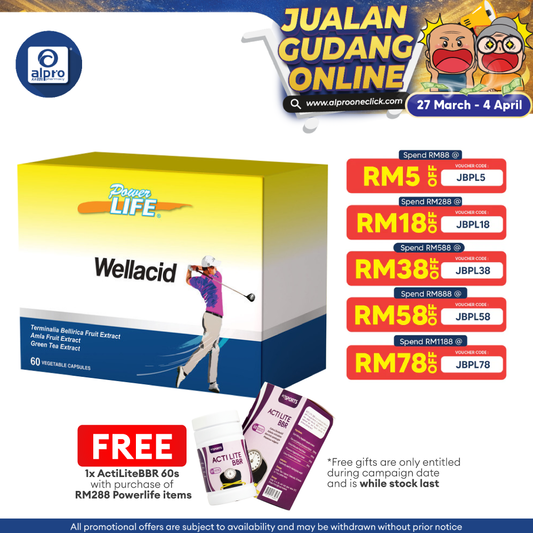 Powerlife Wellacid 10s x 6 | Metabolic & Joint Health Powerlife