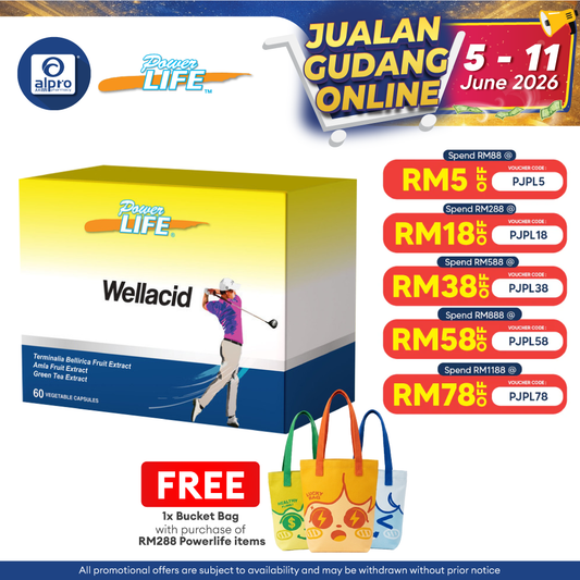 Powerlife Wellacid 10s x 6 | Metabolic & Joint Health Powerlife