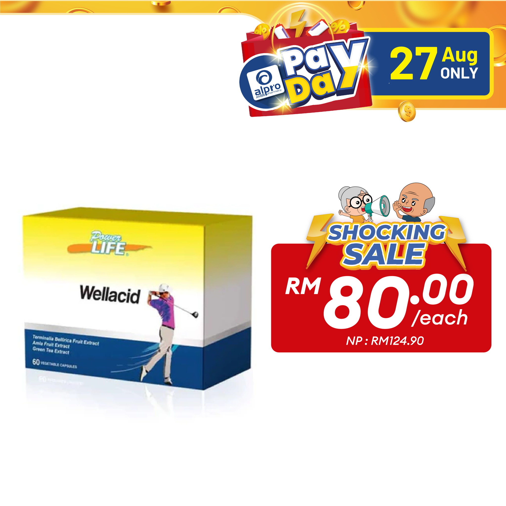 Powerlife Wellacid 10s x 6 | Metabolic & Joint Health Alpro Pharmacy