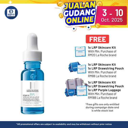 La Roche Posay Hyalu B5 Eye Serum 15ml | Plumps & Repairs Skin Barrier Alpro Pharmacy