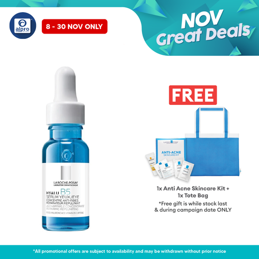 La Roche Posay Hyalu B5 Eye Serum 15ml | Plumps & Repairs Skin Barrier Alpro Pharmacy